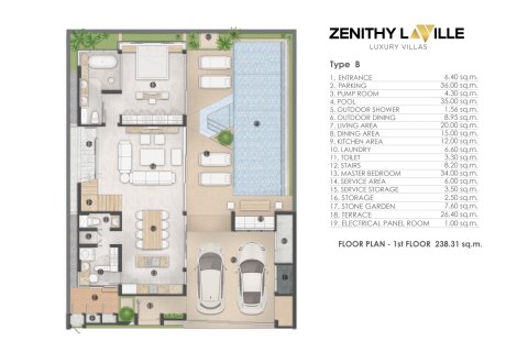 Villa in Ko Kaeo, Thailand 3 bedrooms № 169929 - photo 23