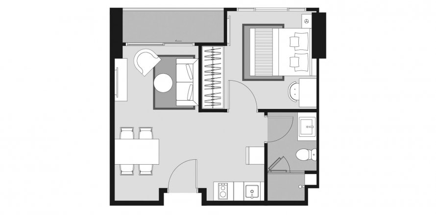 Whizdom Avenue Ratchada - Ladprao à Chatuchak, Bangkok, Thaïlande № 134185 - photo 1