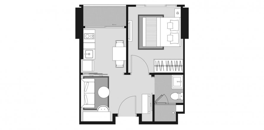 Whizdom Avenue Ratchada - Ladprao à Chatuchak, Bangkok, Thaïlande № 134185 - photo 1