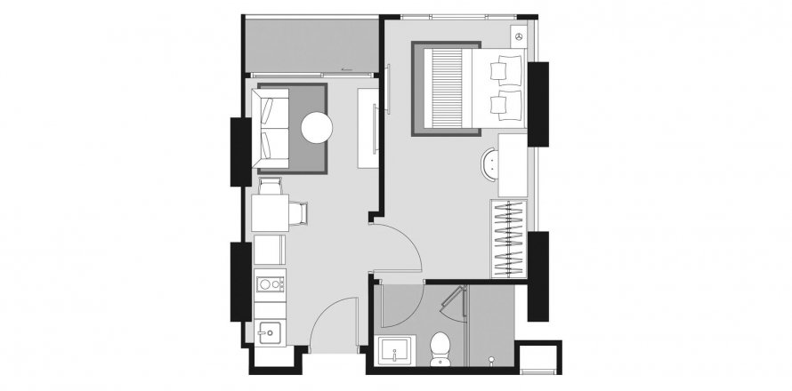 ЖК Whizdom Avenue Ratchada - Ladprao в Чатучаке, Бангкок, Таиланд № 134185 - фото 1