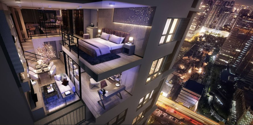 Кондоминиум с 1 спальней в Бангкоке, Таиланд № 170188