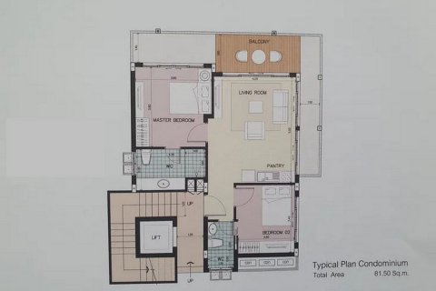 Кондоминиум с 2 спальнями в Хуа Хине, Таиланд № 140342 - фото 14