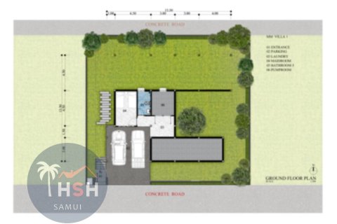 Villa on Chaweng Beach, Ko Samui, Thailand 3 bedrooms № 180010 - photo 13