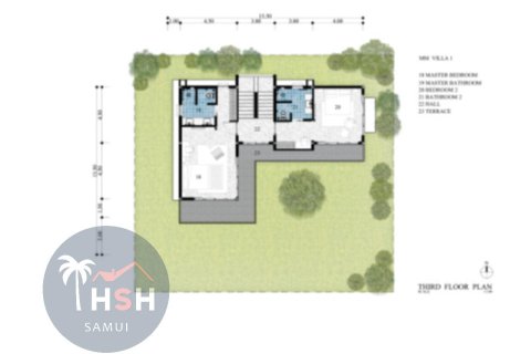 Villa on Chaweng Beach, Ko Samui, Thailand 3 bedrooms № 180010 - photo 15