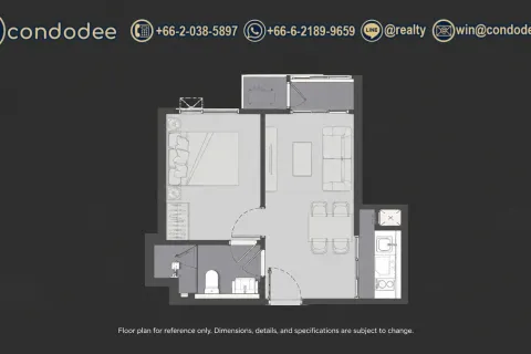 Condo in Ratchathewi, Bangkok, Thailand, 1 bedroom  № 234003 - photo 3