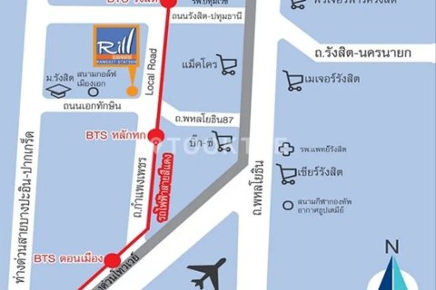 Condo à Pathum Thani, Thaïlande, 2 chambres  № 164158 - photo 6