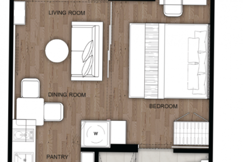 Studio dans le Condo à Phuket, Thaïlande  № 141974 - photo 3