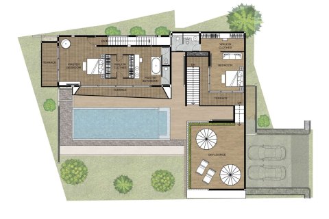 Вилла в Камале, Таиланд с 5 спальнями  № 166281 - фото 29