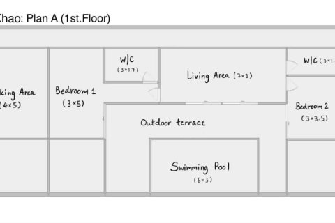 Вилла в Хуа Хине, Таиланд с 3 спальнями  № 166693 - фото 9