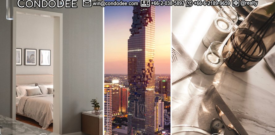 คอนโดมิเนียมในสาทร, กรุงเทพฯ, ประเทศไทย, 2 ห้องนอน № 201134