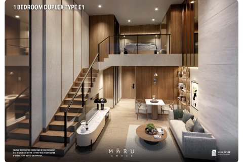 Condo à Bangkok, Thaïlande, 1 chambre № 165209