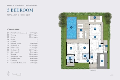 Villa in Ko Samui, Thailand 3 bedrooms № 165213 - photo 9