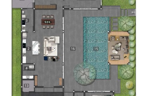 Вилла в Пхукете, Таиланд с 3 спальнями  № 166258 - фото 19