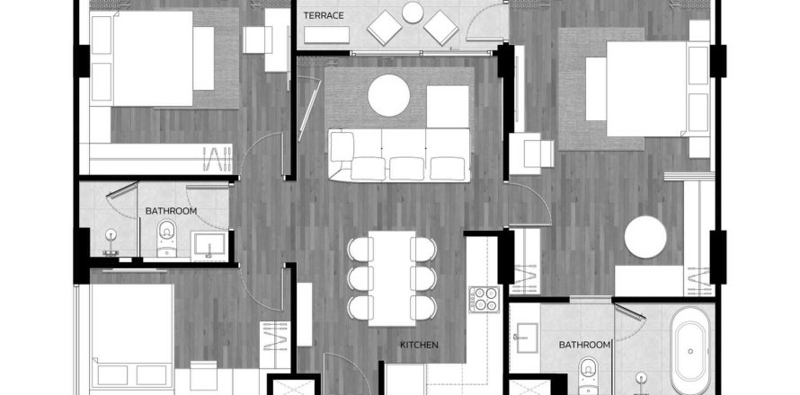 ЖК VIP Tropika Phase 2 в Пхукете, Таиланд № 162374 - фото 1