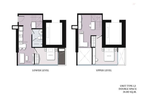 Кондоминиум с 2 спальнями в Бангкоке, Таиланд № 166780 - фото 7