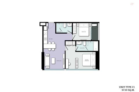 Condo in Bangkok, Thailand, 2 bedrooms  № 166781 - photo 12