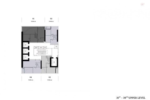 Condo à Bangkok, Thaïlande, 3 chambres  № 166779 - photo 9