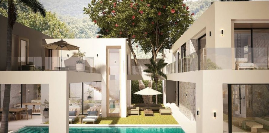 Вилла в Сураттхани, Таиланд с 4 спальнями  № 134455