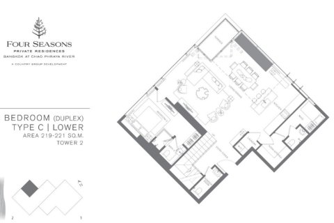 Condo à Bangkok, Thaïlande, 3 chambres  № 181012 - photo 21