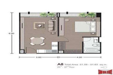 Apartment in Bangkok, Thailand 1 bedroom № 193910 - photo 2