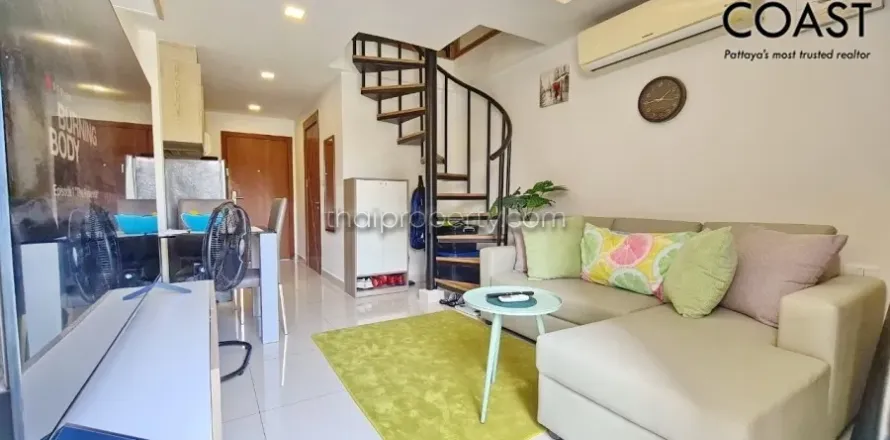 Condominio de 1 dormitorio en Jomtien Beach, Pattaya, Tailandia № 212651