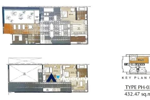 Penthouse in Watthana, Bangkok, Thailand 3 Schlafzimmer № 215710 - Foto 20