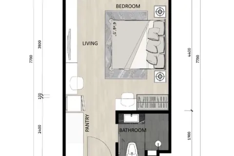 Studio in the Condo in Phuket, Thailand № 149284 - photo 5