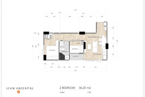 Apartment in Pattaya, Thailand 2 bedrooms № 167045 - photo 9