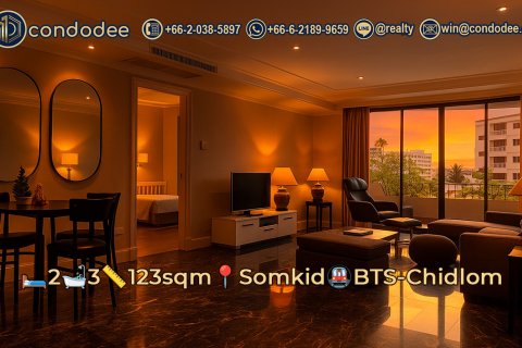 Condo à Pathum Wan, Bangkok, Thaïlande, 2 chambres № 201214 - photo 1