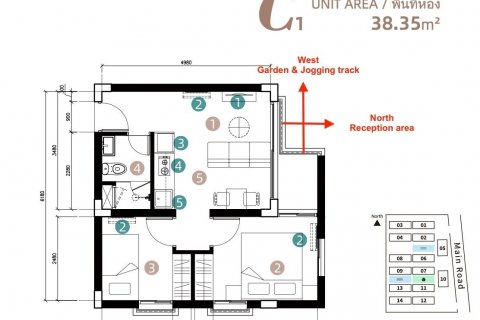 Квартира в Самуи, Таиланд с 2 спальнями  № 139664 - фото 5