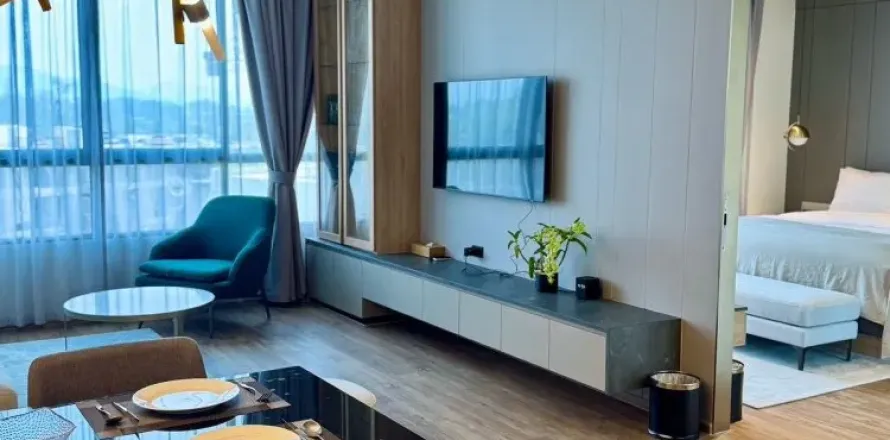 Condo à Phuket, Thaïlande, 2 chambres à Layan Green Park  № 153899