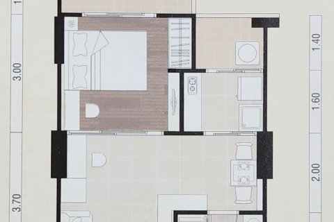 Студия в кондо в Хуай Кванге, Бангкок, Таиланд № 138434 - фото 27