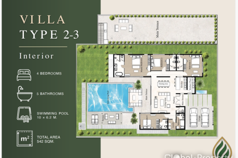 Дом в Паттайе, Таиланд с 4 спальнями № 163976 - фото 8