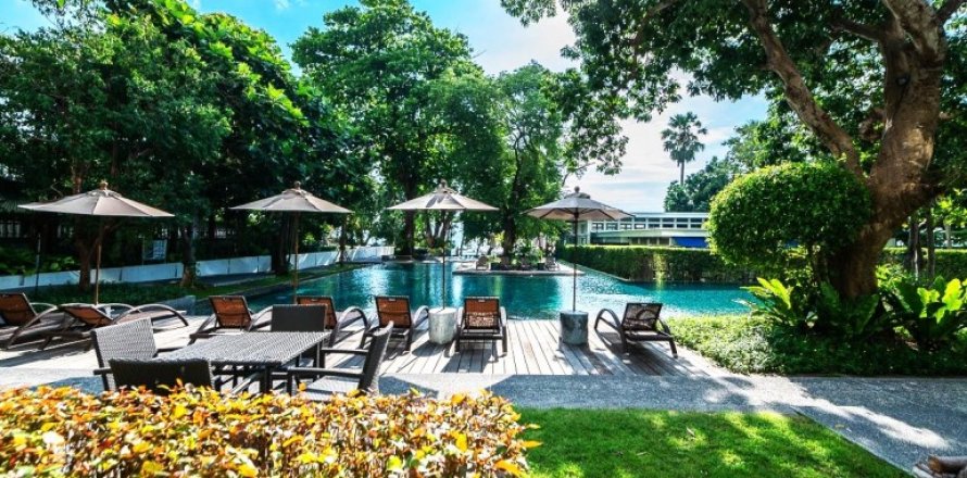 Кондоминиум с 2 спальнями в Паттайе, Таиланд в Zire Wongamat № 113633