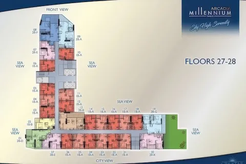 Квартира в Паттайе, Таиланд с 3 комнатами  № 155625 - фото 18