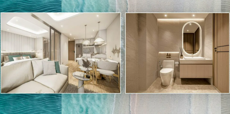 Studio dans le Condo à Pattaya, Thaïlande  № 144691