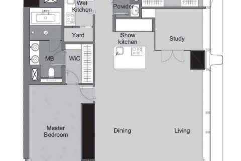 Кондоминиум с 2 спальнями в Патхум Ване, Бангкок, Таиланд № 138580 - фото 5