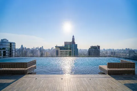 Studio in the Condo in Huai Khwang, Bangkok, Thailand № 160573