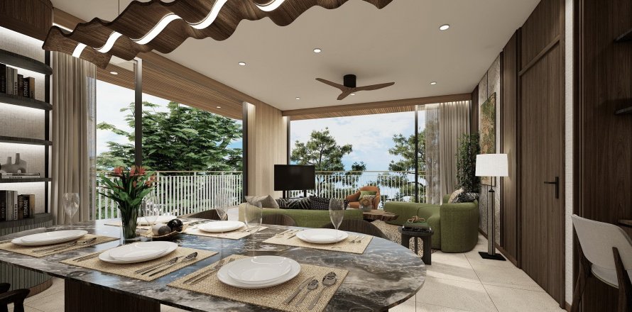 Condo à Phuket, Thaïlande, 2 chambres à Laguna Golf Residences Hibiscus  № 133333