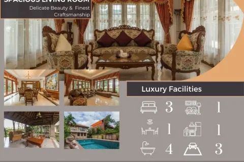 Дом в Самутпракане, Таиланд с 3 спальнями  № 159559 - фото 2