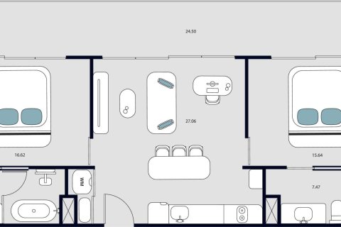 Кондоминиум с 2 спальнями в Раваи, Таиланд № 166243 - фото 13