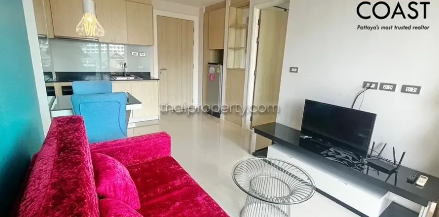 Condominio de 1 dormitorio en Jomtien Beach, Pattaya, Tailandia № 213256