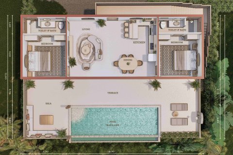 Villa in Ko Samui, Thailand 2 bedrooms № 159050 - photo 12