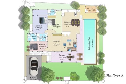 Villa in Hua Hin, Thailand 3 bedrooms № 169795 - photo 11