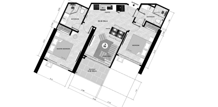 ЖК Copacaban 2 Coral Reef Jomtien в Паттайе, Таиланд № 164962 - фото 1