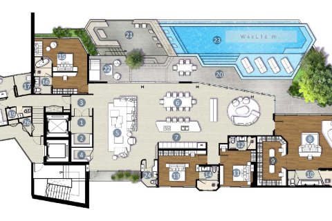 Penthouse à Bang Tao, Thaïlande 3 chambres № 165228 - photo 20