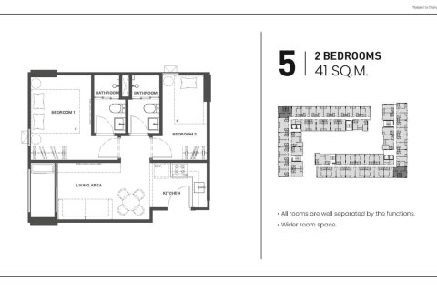 Condo à Bangkok, Thaïlande, 2 chambres  № 166388 - photo 5