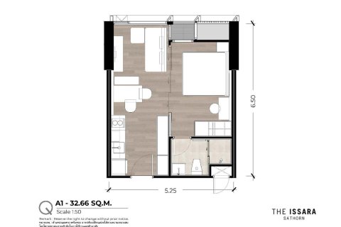 Кондоминиум с 1 спальней в Бангкоке, Таиланд № 166386 - фото 9