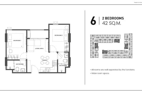 Condo à Bangkok, Thaïlande, 2 chambres  № 166387 - photo 11