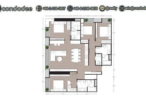 Condo in Watthana, Bangkok, Thailand, 4 bedrooms № 201427 - photo 5